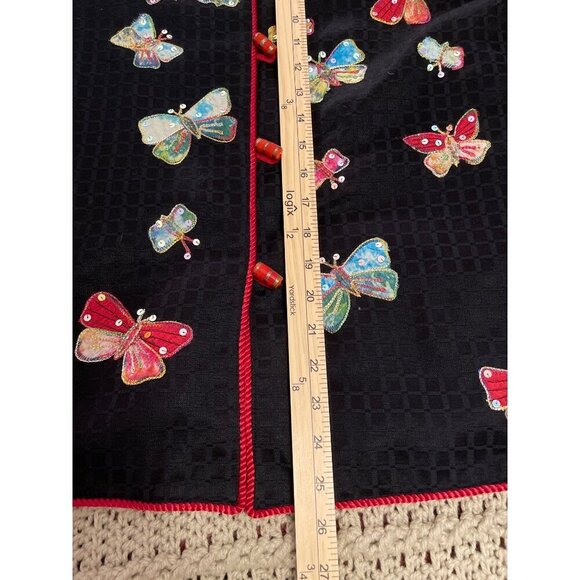 Allure Butterfly Embroidered Jacket‎ WOMEN'S SIZE S S - Picture 11 of 16